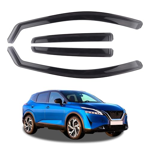 Déflecteurs d'air contre la pluie et le vent pour Nissan Qashqai MK3