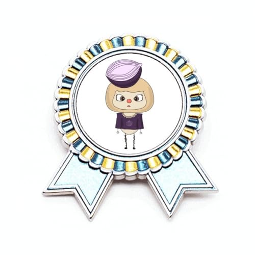 Broche ronde oignon violet Hot UU le cadeau original en métal M