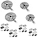MP22YA Electric Range Burner Element Unit Set with 330031 Range Burner Receptacle Kit Fit for Ken-more Whirl-pool Frigi-daire May-tag Ranges/Stoves by Fetechmate