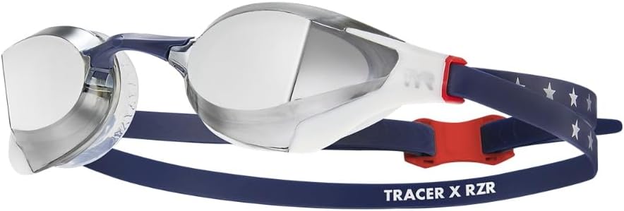TYR LGTRXRZM921ALL Tracer-X RZR Racing Mirrored Adult Goggles USA All
