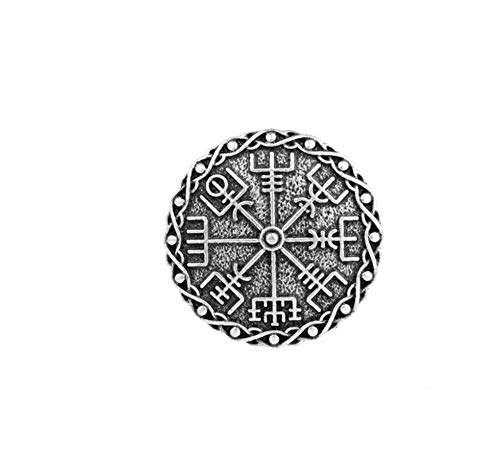 Patch Nation Aegishjalmr Wikinger Helm der Ehrfurcht Terror Schutz nordische Rune Wikinger Cosplay Metall Pin Badge Brosche Cover