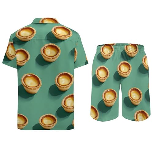 Camisa con botones y pantalones cortos para días de playa y terrazas de verano Egg Tart 6