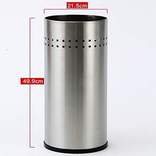 Porte-parapluie rond acier inoxydable, support de rangement