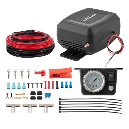 maXpeedingrods Air Compressor Suspension Springs Controller Kit for Universal Vans Pickups