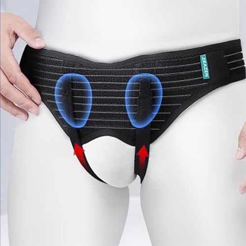 Faja para Hernia, Banda de Soporte para Hombre, Banda Abdominal Ajustable Talla L