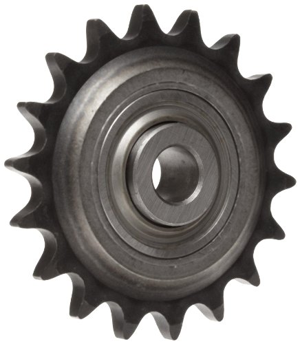 Martin Roller Chain Sprocket, Hardened Teeth, Idler, Type C Hub, Single Strand, 41 Chain Size, 0.5