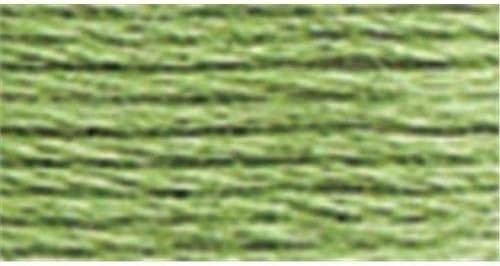 DMC Six Strand Embroidery Cotton 100 Gram Cone: Pistachio Green Light
