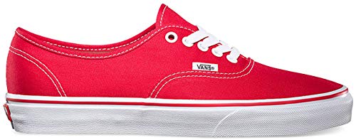 Vans Vans Authentic Unisex Skate Trainers Shoes Red 12.5 B(M) US Women / 11 D(M) US Men