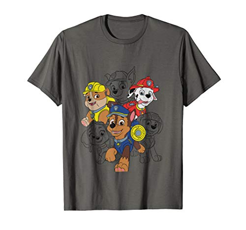 T-shirt Paw Patrol All Characters vêtement enfant imprimé à col rond en coton