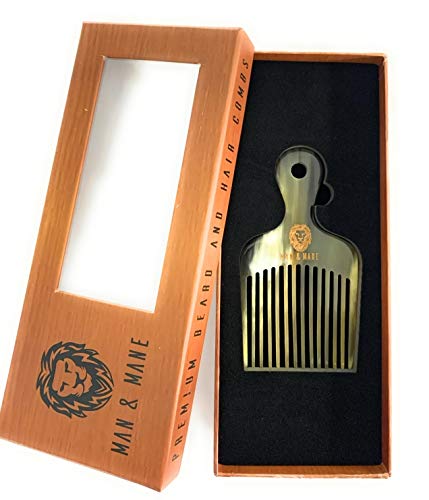 Peine premium antiestático de asta de buey miniatura 2