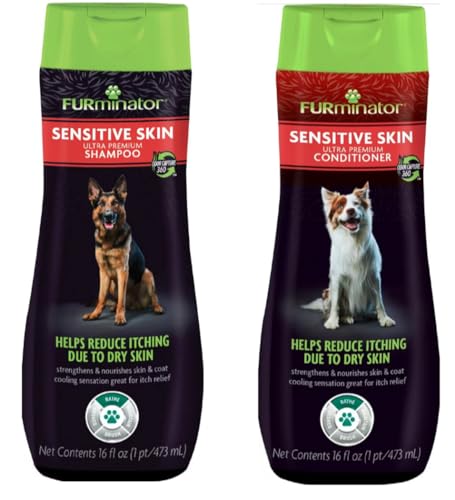 Furminator® Deshedding Ultra Premium Shampoo & Conditioner Bundle. 16oz.