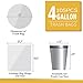 105 Count Small Trash Bags, 4 Gallon Garbage Can Liners - Unscented Wastebasket Trash Bags for Bathroom, Kitchen, Bedroom, Cleaning Supplies (15 Liter)