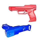 VTone 2 Pieces Wii Motion Plus Gun for Wii Controller Sport Video Game (Dark Blue and Red)