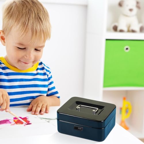 Boîte à sécurité de dépôt en espèces portable avec code pour ranger clés cartes et bijoux