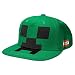 JINX Minecraft Creeper Mob Snapback Baseball Hat, Green, One Size