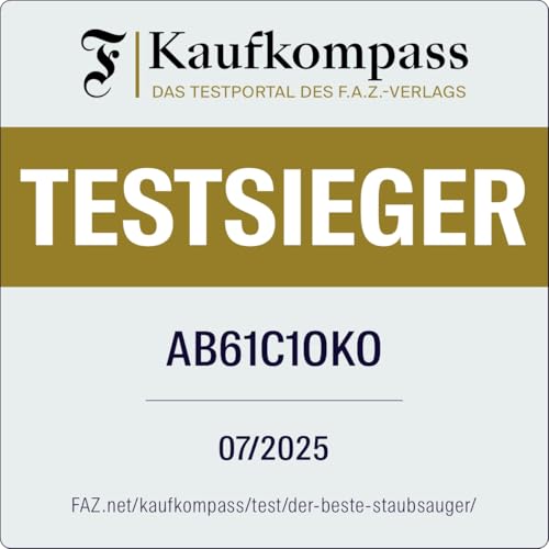 AEG CLEAN 6000 ÖKO Staubsauger mit Beutel, Hohe Saugleistung, Zusatzdüsen, XL-Räder, Edelstahl-Teleskoprohr, aus 65% Recyclingmaterial, 12 m Kabel, 850 Watt, Zubehör, Grau, AB61C1OKO
