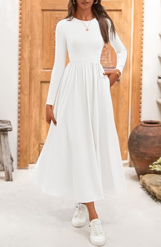 BTFBM Casual Long Sleeve Dresses Spring Dresses 2025 Wedding Guest Dress Midi Dress Flowy Bohemian Long Dress