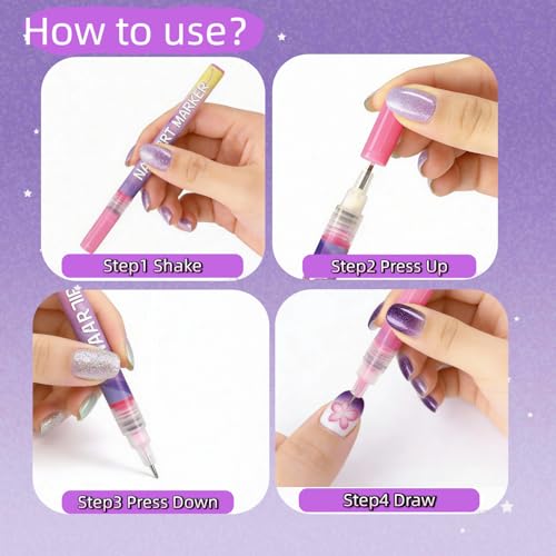 12-Color Nail Art Pens Set for DIY Manicures – 4% Off - Image 6