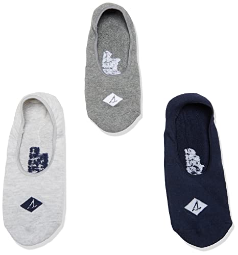 Sperry Men's 3 Pair Pack Cushion Canoe Liner Socks, Navy, Sock Size: 10-13/Shoe Size:9-11/Shoe Size Sock Size: 10-13/Shoe Size:9-11 #TOP1
