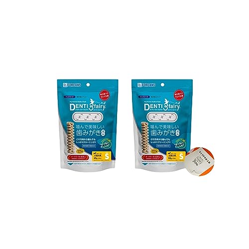 【Amzon限定セット】 デンティスリーフェアリー S | 犬 歯磨き ガムドッグ デンタル ケア フード おやつ フォーキャンス (65g 約9個入 × 2個)