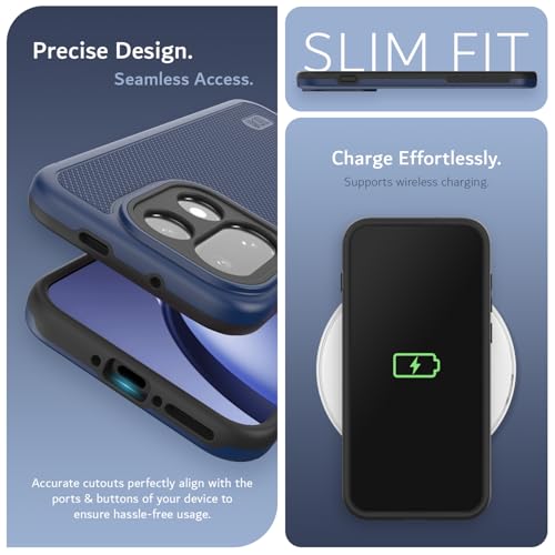 Image of TUDIA MergeGrip [Magsafe Compatible] for OnePlus 15 5G Back Cover (2025) - [Military Grade Drop Tested] Dual Layer Shockproof Slim Rugged Heavy Duty Tough Protective Phone Case - Indigo Blue
