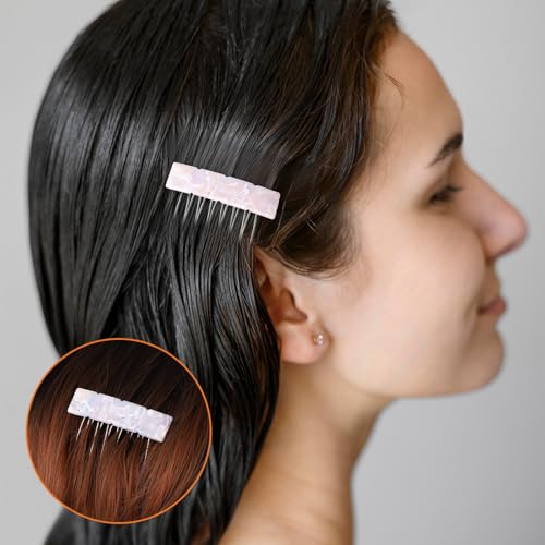 Peines franceses para cabello, 6 piezas, pequeños y decorativos miniatura 6