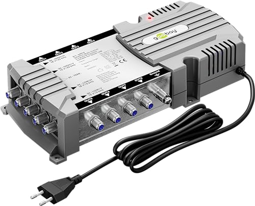 goobay 64874 Commutateur Multiple Satellite 5 entrées - 8 Sorties - 4 K, 8 K UHD/Dab+ - pour 8 participants