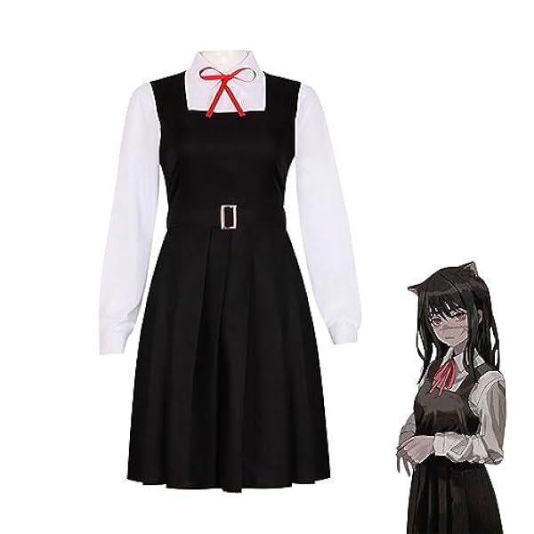Tongyundacheng Mitaka Asa cosplay kostuum Chainsaw Man outfit uniform jurk pak voor Halloween party