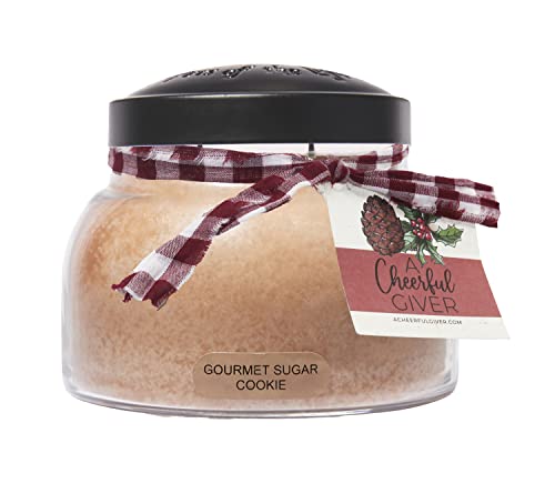 A Cheerful Giver - Gourmet Sugar Cookie Mama Scented Glass Jar Candle (22Oz) With Lid & True To Life Fragrance Made In Usa #TOP7