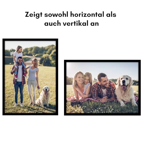 Americanflat Bilderrahmen A3 3er Set - schmaler Bilderrahmen - Schwarz – Ansicht 4
