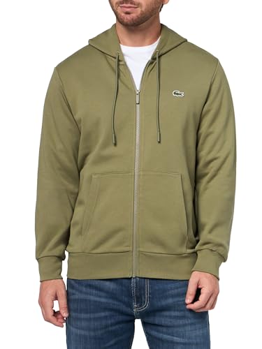 Image of Lacoste Men's Classic Fit Zipped Fleece Sweatshirt