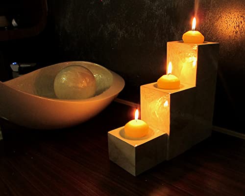 Tb Decoration Floating Citronella Candles, Set Of 12, Natural Soy Wax, For Outdoor Events Decoration Lemon Verbena Scented Centerpieces Indoor Decor, Party, Long Lasting Up To 5-Hours Flame (White) #TOP4
