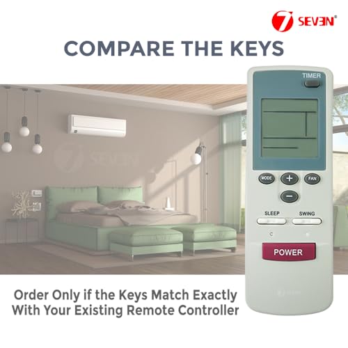Image of 7SEVEN Compatible of Carrier Inverter Ac Remote Original Model 128 Suitable for Split Air Conditioner Ensure Each Key Function Match and Genuine Remotes Replicate Exactly for Better Performance
