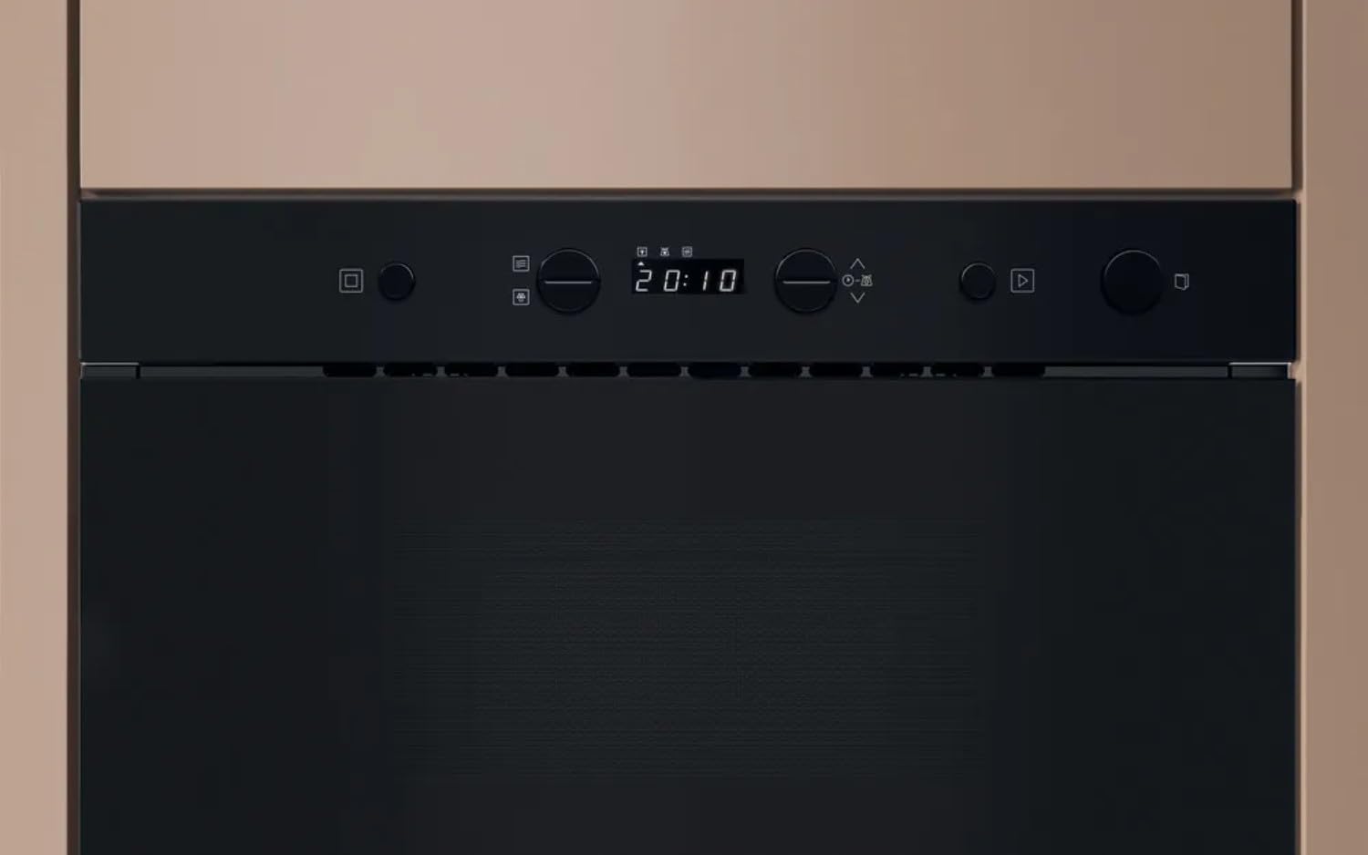 Hotpoint - HAMK11B Micro-ondes Encastrable 22L - Technologie Multiwave 3D, Gril Autonettoyant - Écran LCD Tactile et Sécurité Enfants - H 38,2 x L 59,5 x P 32 cm - Noir