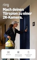 Ring Peephole Camera 2K, Video-Türspion (neueste Gen.), 60–90 mm Türstärke, Kabellose Türklingelkamera zur Selbstinstallation, ideal für Mieter, ersetzt vorhandenen Türspion, Retinal 2K, 6-fach-Zoom – Ansicht 7