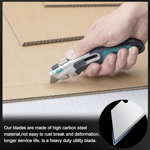 image for Romeda 100 Pcs Utility Knife Blade, SK5 High Carbon Steel Box Cutter B