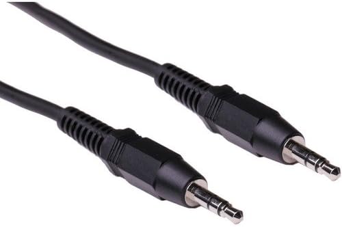 Pearstone Stereo Mini Male to Stereo Mini Male AUX Cable (Black) - 6'