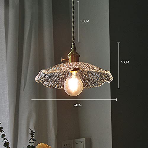 Lámpara colgante de vidrio iluminación de la isla de cocina techo rústico caída 3