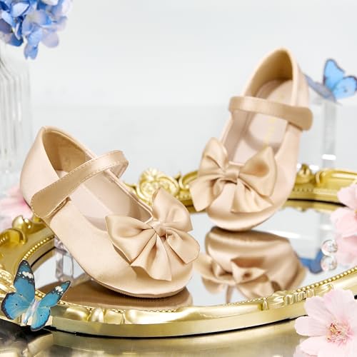 Image of Felix & Flora Toddler Flower Girl Dress Shoes Girl Ballet Flats Party School Shoes Wedding
