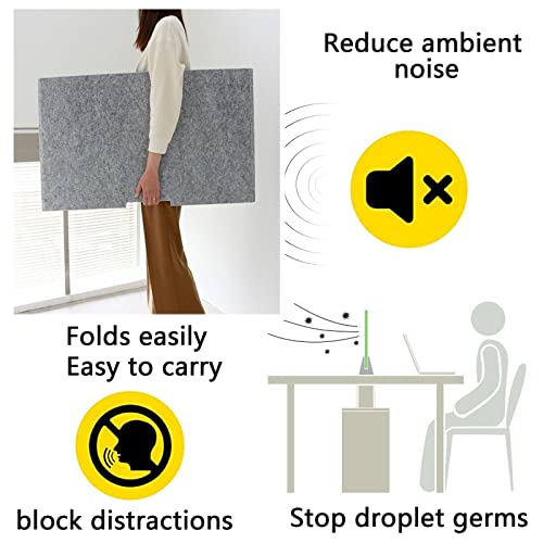 Panneau d'intimité pliable contre le bruit de table open space