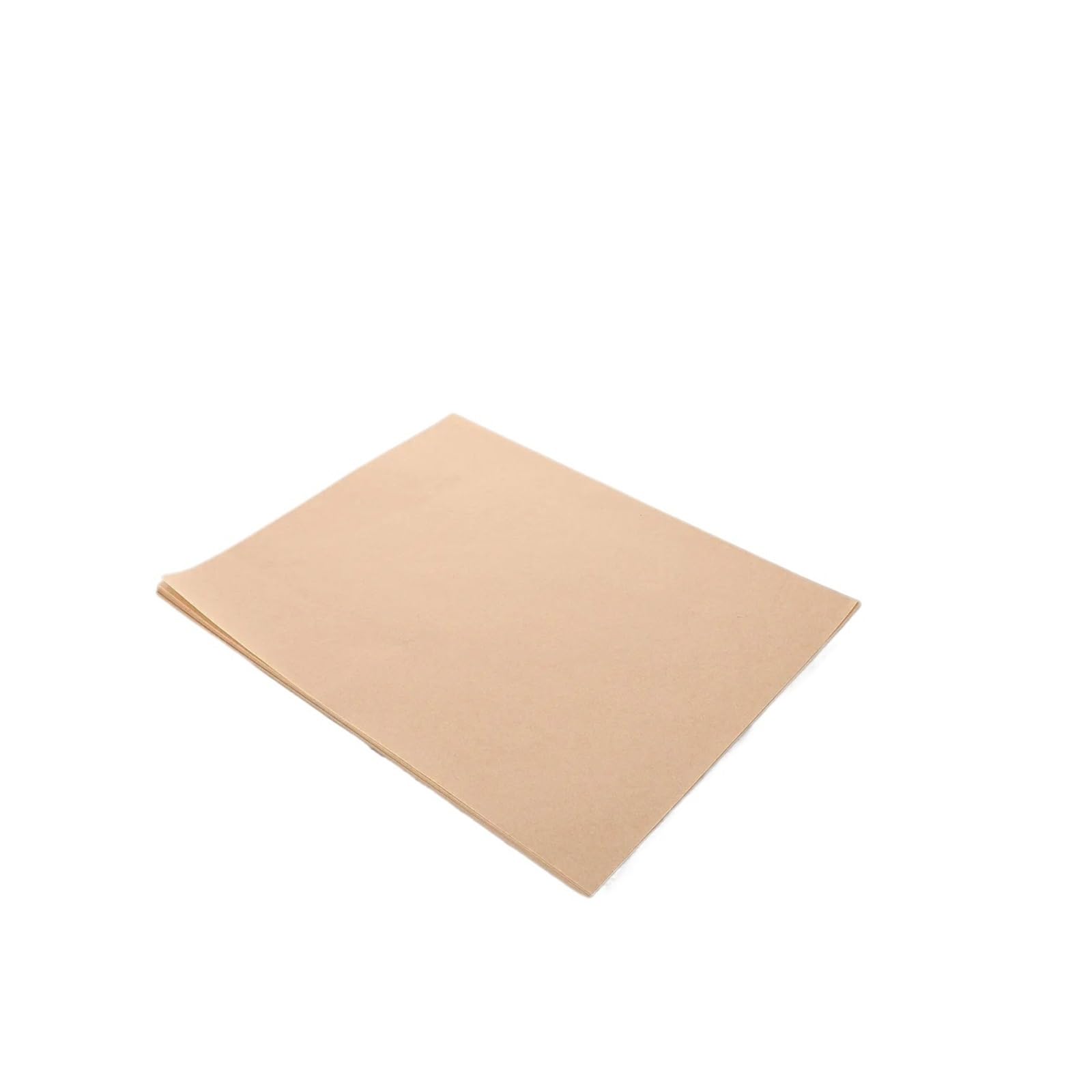 500 hojas gruesas de papel para hornear antigrasa, 25×20 cm | Forros a prueba de aceite para fritos, pizza, BBQ y panadería; papel antigrasa caqui