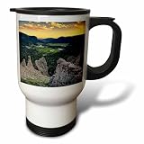 3dRose Sunset view towards Pagosa Springs from San Juan Mountains, Colorado 14oz Stainless Steel Travel Mug