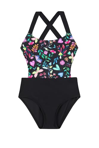 Gottex Kids Cut Out Cross Strap One Piece Swimsuit Chlorine Fade Resistant and Built-in UPF UV 50 + Protection