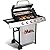 4 Burner Propane Gas Grill Combo w/Side Burner, 3-in-1 BBQ Grill with Charcoal Smoker & Griddle Plate, 46,750 BTU, 448 Sq.In. Stainless Steel Outdoor Cooking Station