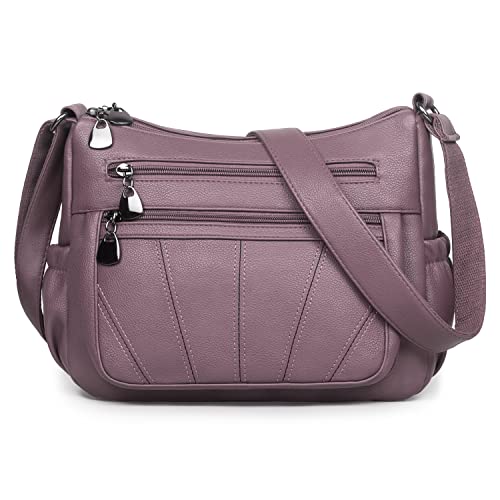Crossbody Purse for Women Ladies Soft PU Leather Shoulder Bag Med...