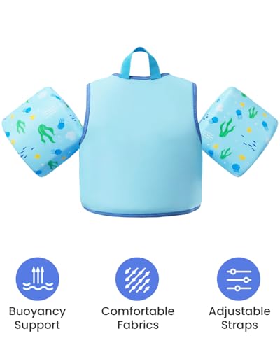 Image of Gogokids Puddle Float Jumper 33-66 Pounds, Toddler Swim Vest Kids Floaties