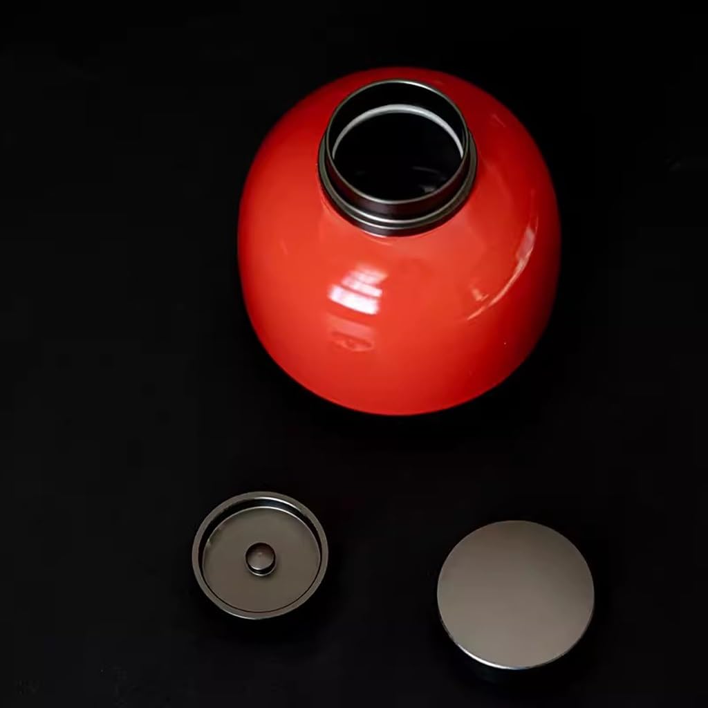 Organizador de Bolsitas de Té Latas de té de cerámica, latas selladas de doble capa con tapa de aleación for almacén de té, latas de almacenamiento simples, latas de almacenamiento de té negro Organiz