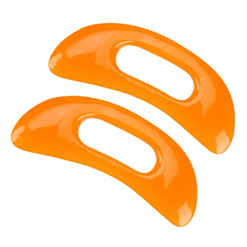 GALPADA 2pcs Moon Shape Resin Massage Scraper Body Scraper Tool for Gua Sha Comfortable Muscle Massager Home Use