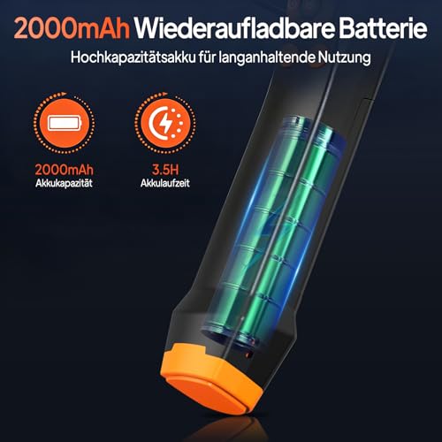 Endoskopkamera mit Licht, AOPICK 8mm IP67 wasserdichte Endoskop, 4.3' IPS Bildschirm...