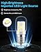 LED Microwave Light Bulb Under Hood 40W Equivalent-125V E17 Base for Whirlpool Microwave Light Bulb - 3W 400LM Dimmable Range Hood T7 Appliance Oven Light Bulbs, 2 Packs (6000K Daylight White)